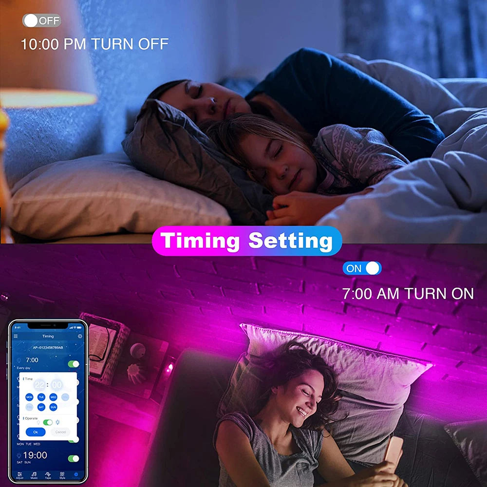 Cinta de Luz LED con Bluetooth y Conexión USB – Ilumina tu Espacio con Estilo