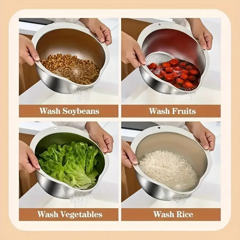 Colador para lavar frutas y verduras.