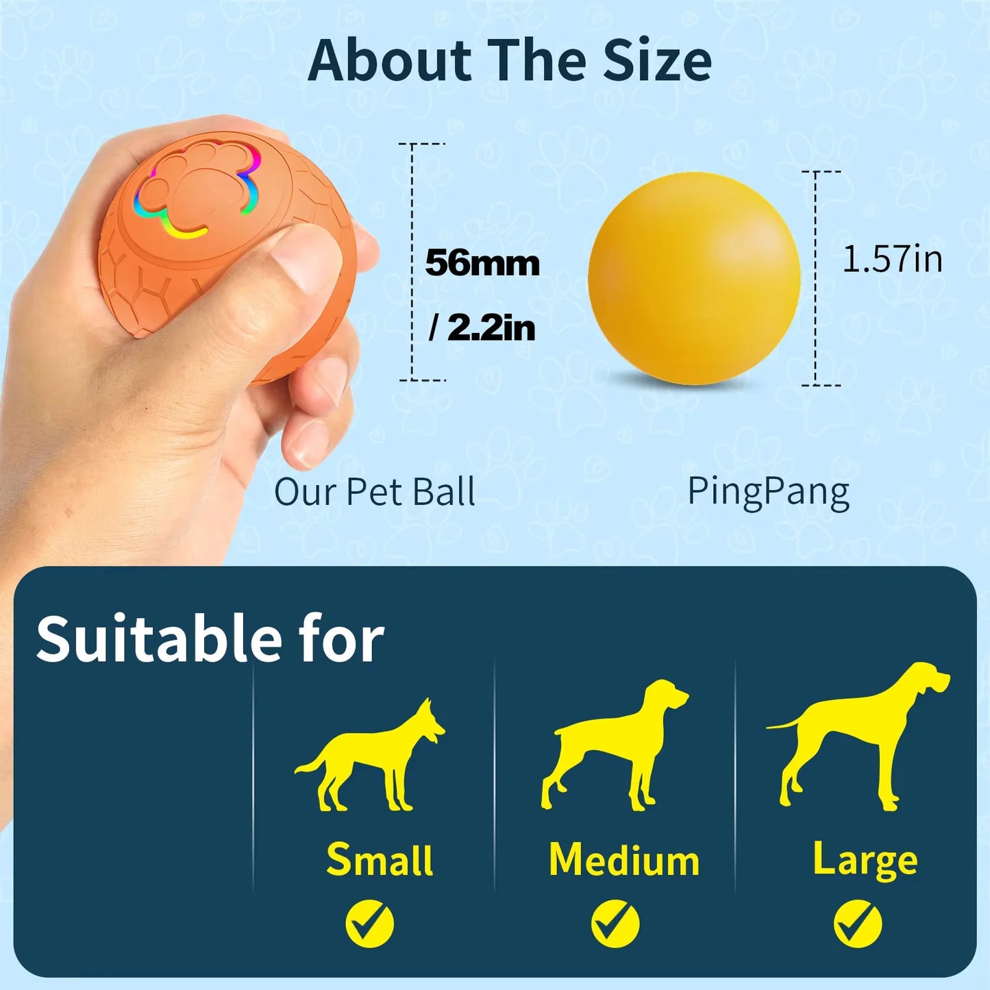 Pelota Inteligente Interactiva para Perros y Gatos