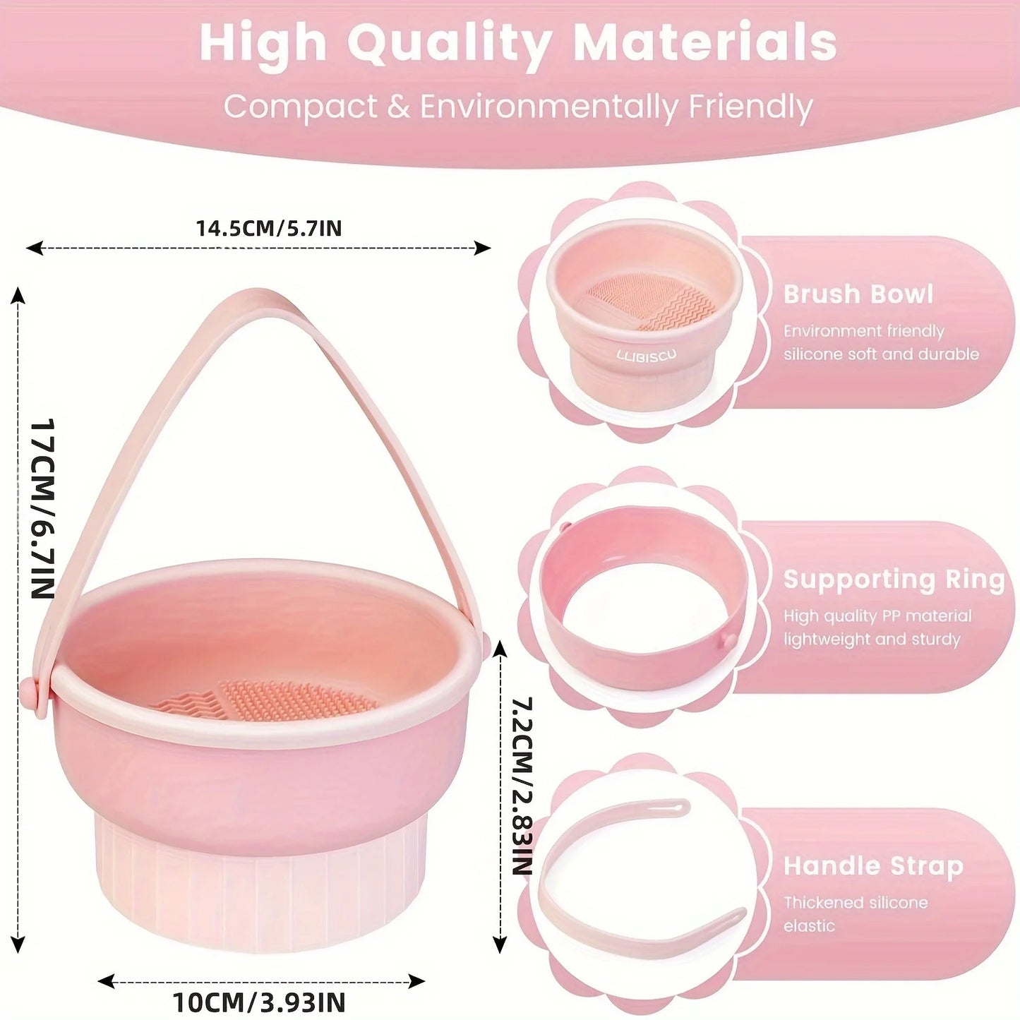 Herramienta Multifuncional para Limpieza y Secado de Brochas de maquillaje.