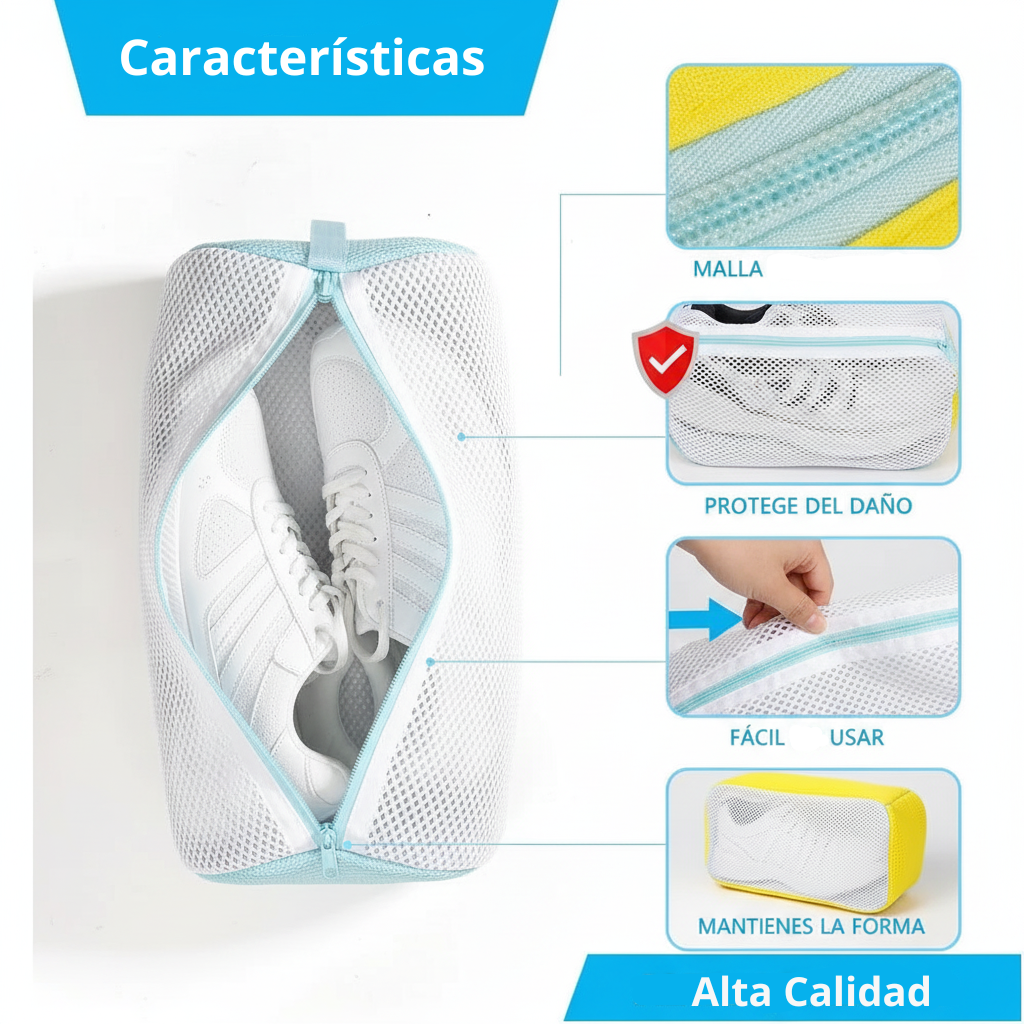 Bolsa de Fibra para Lavadora – Protege tus Zapatos