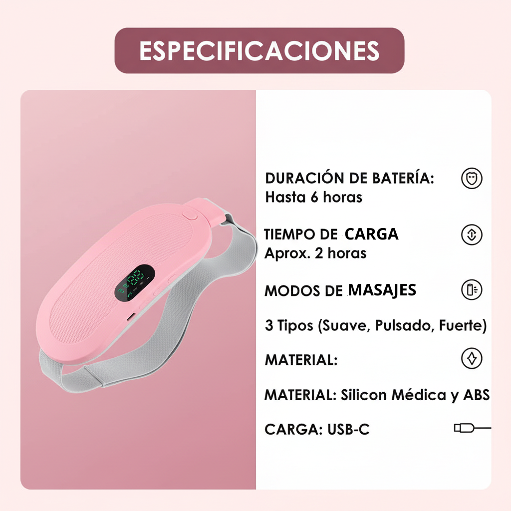 Cinturón de Masaje para Dolores Menstruales