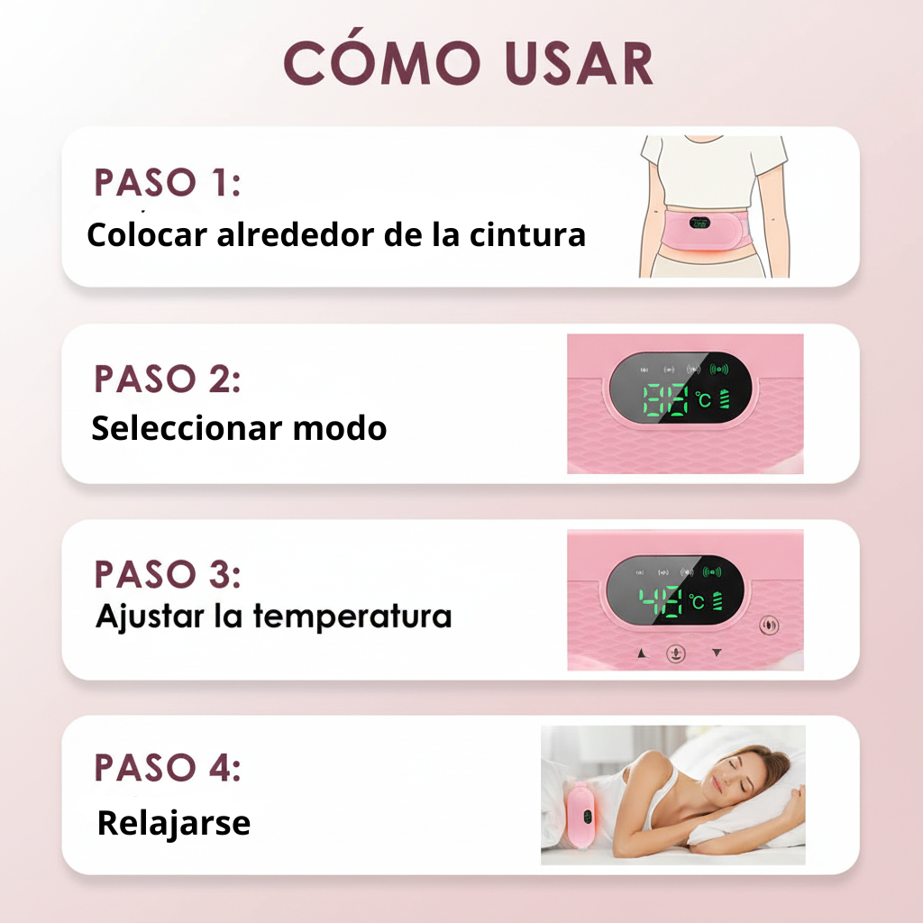 Cinturón de Masaje para Dolores Menstruales
