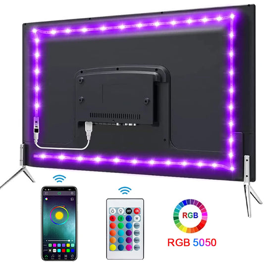 Cinta de Luz LED con Bluetooth y Conexión USB – Ilumina tu Espacio con Estilo